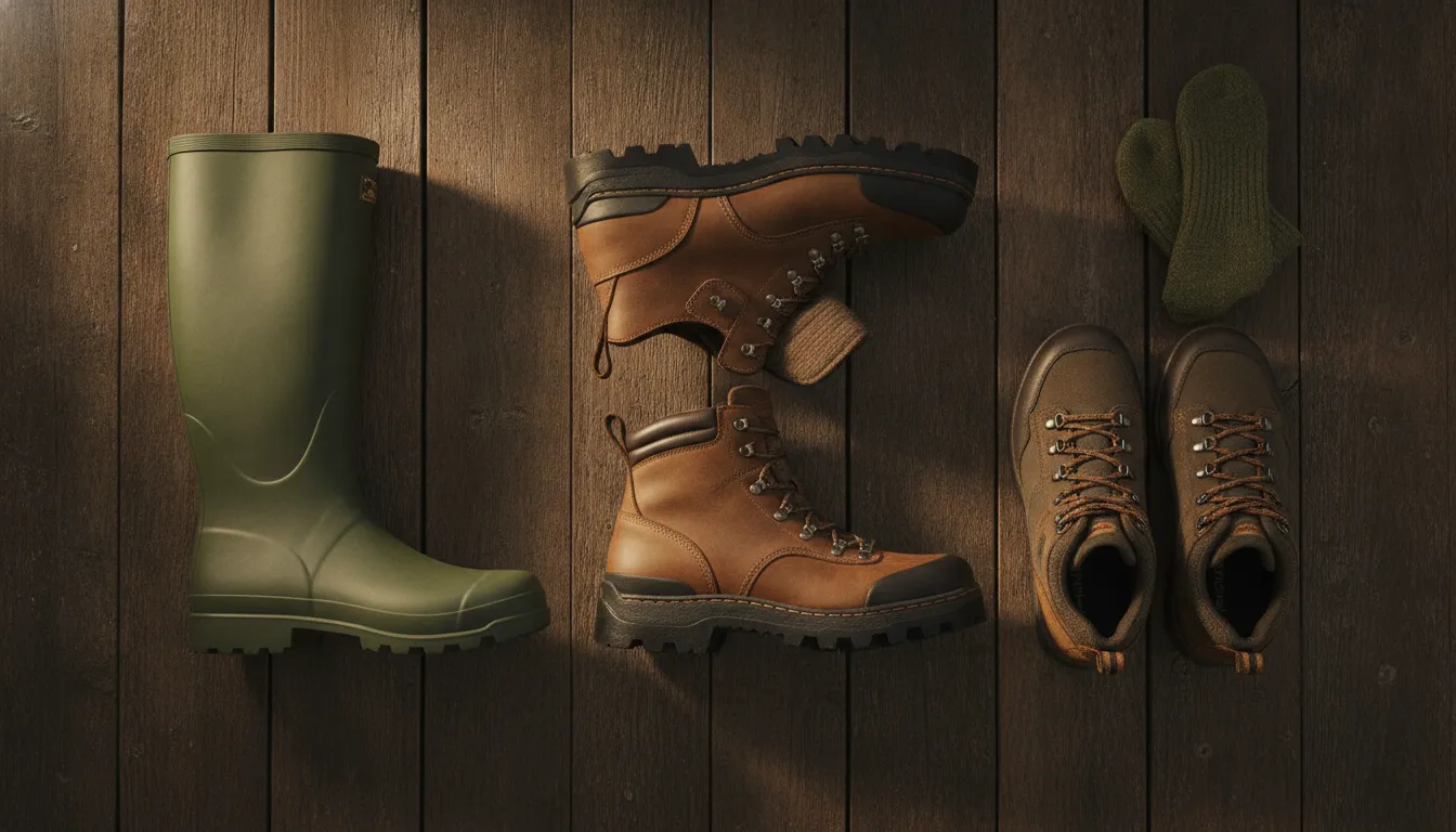 Jagdstiefel und Jagdschuhe im Vergleich: Gummistiefel, Leder und Pirschschuh